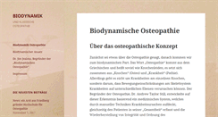 Desktop Screenshot of biodynamik-osteopathie.de