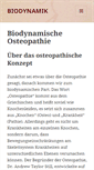 Mobile Screenshot of biodynamik-osteopathie.de